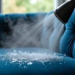 What cleaning method suits velvet upholstery best?