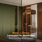 Matte vs Glossy Acrylic Sheets for Wardrobe Shutters: A Side-by-Side Comparison